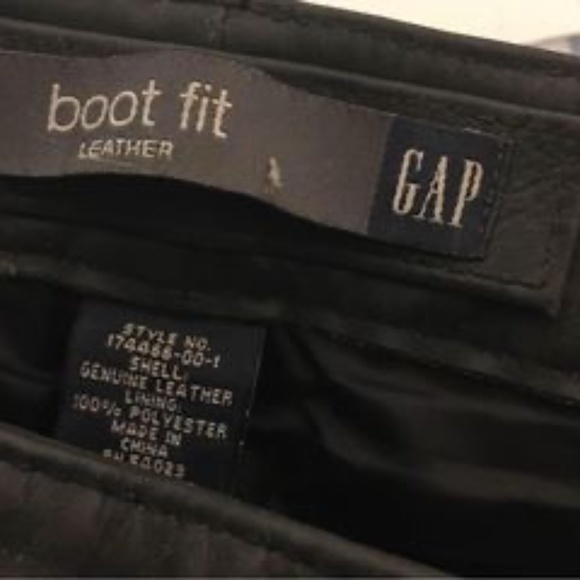 Leather pants Gap boot fit leather pants men’s - Picture 2 of 2